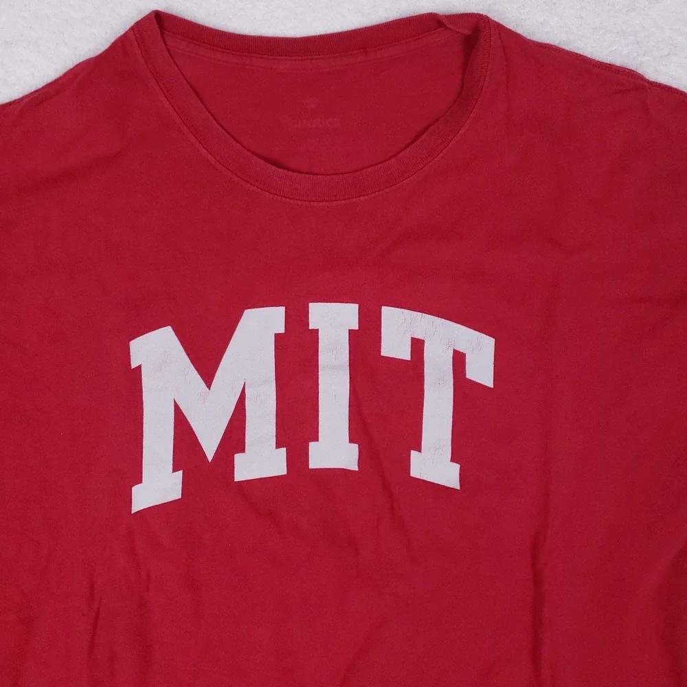 Fanatics MIT T-Shirt Mens XL Red Short Sleeve Collegiate Varsity Academic Tee
